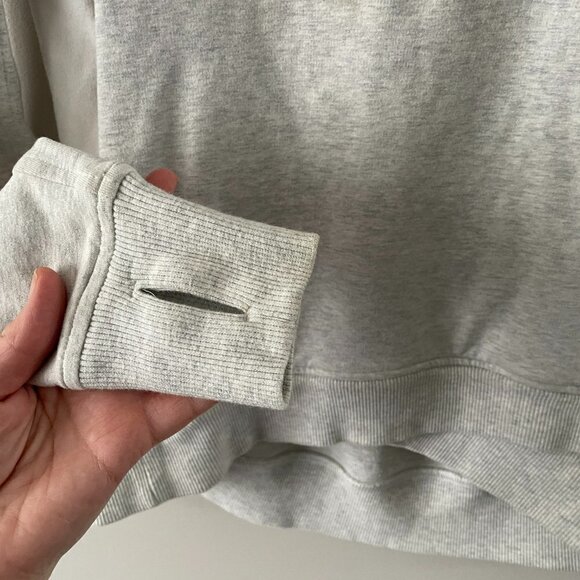 Lululemon Athletica Cowl Neck Pullover Activewear Long Sleeve Sweatshirt Gray 4 - Picture 7 of 8